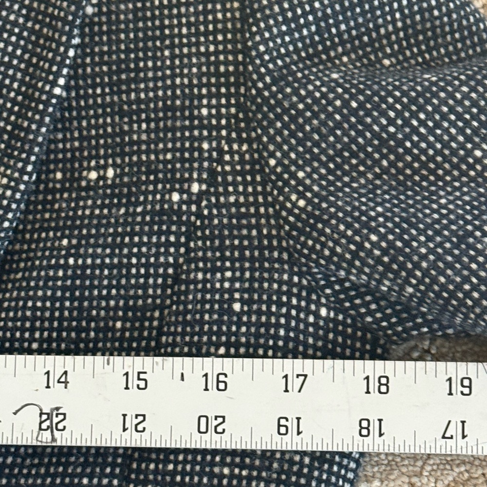 Vintage Pendleton Cropped Wool Blazer Jacket Size 6 Black White Textured - Picture 4 of 8